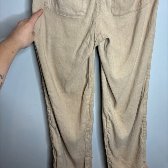 FRAME Linen Blend Twill Cargo Pants - Picture 10 of 10